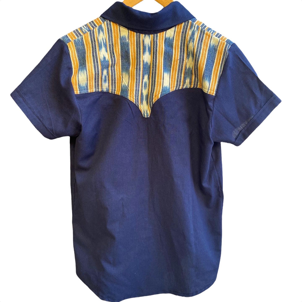 Western Guatemala shirt— blue/ yellow – Siete Rios