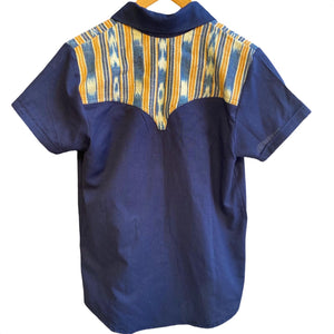 Western Guatemala shirt— blue/ yellow