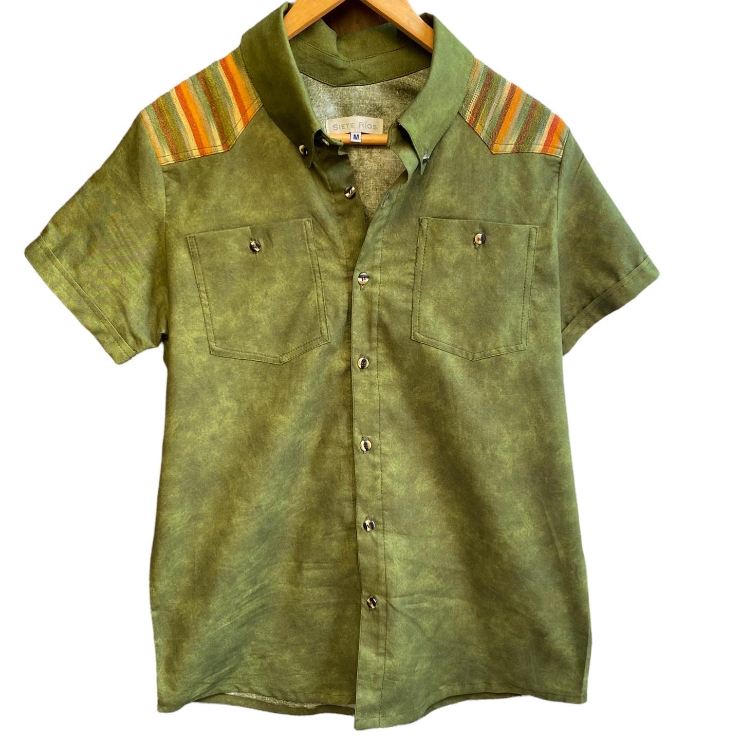 Western Guatemala shirt— green – Siete Rios